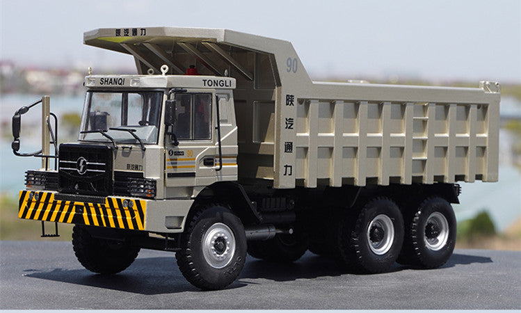 High detail 1:24 Shaanxi Tongli 90 Diecast Mining Dump Truck Model for gift, collection