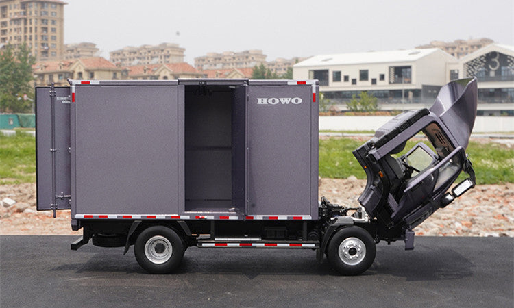 Collectible 1:24 sinotruk HOWO Tongshui alloy light truck model-metal box truck model for gift