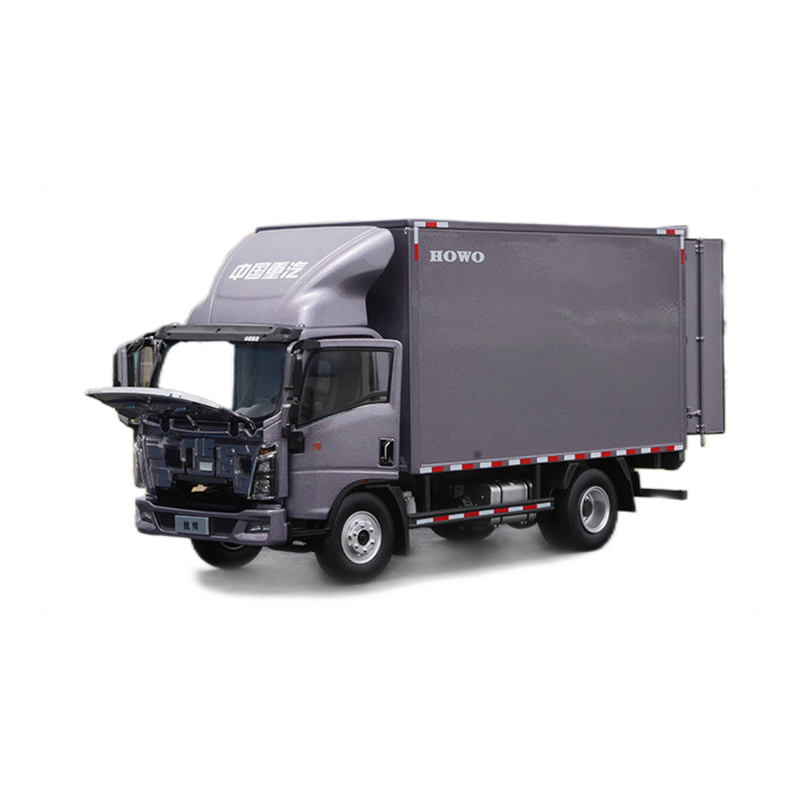 Collectible 1:24 sinotruk HOWO Tongshui alloy light truck model-metal box truck model for gift