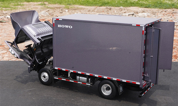 Collectible 1:24 sinotruk HOWO Tongshui alloy light truck model-metal box truck model for gift