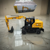 Original factory 1:25 Scale SANY SY155W Diecast Wheel Excavator Model for Collection, Gift