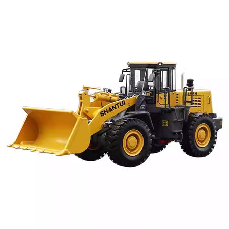 Original realistic 1:35 Scale Shantui SL56H metal Wheel Loader Model – Heavy Metal Construction Vehicle Replica with Lifting Bucket & Opening Cabin