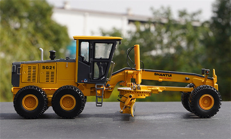 Original factory 1:35 Shantui SG21-3 Motor Grader Diecast Model – Precision Alloy Construction