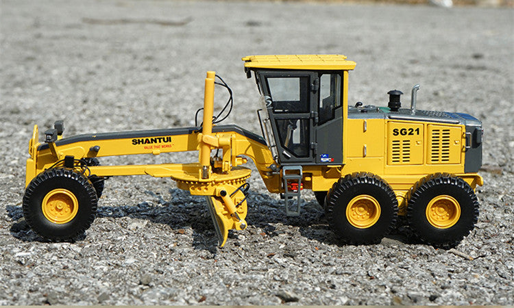 Original factory 1:35 Shantui SG21-3 Motor Grader Diecast Model – Precision Alloy Construction