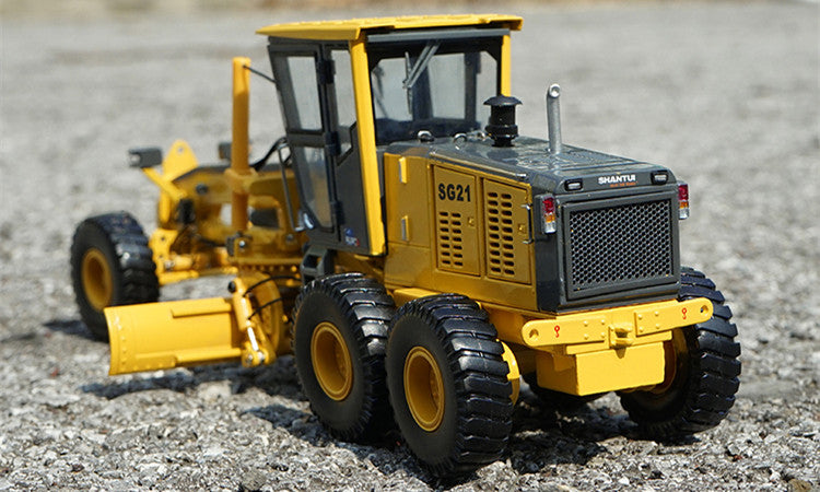 Original factory 1:35 Shantui SG21-3 Motor Grader Diecast Model – Precision Alloy Construction