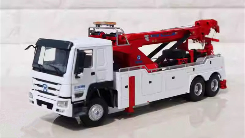 135 XCMG QZF10 Road Rescue Tow Truck Diecast Model – Alloy Crane Wrecker Collectible