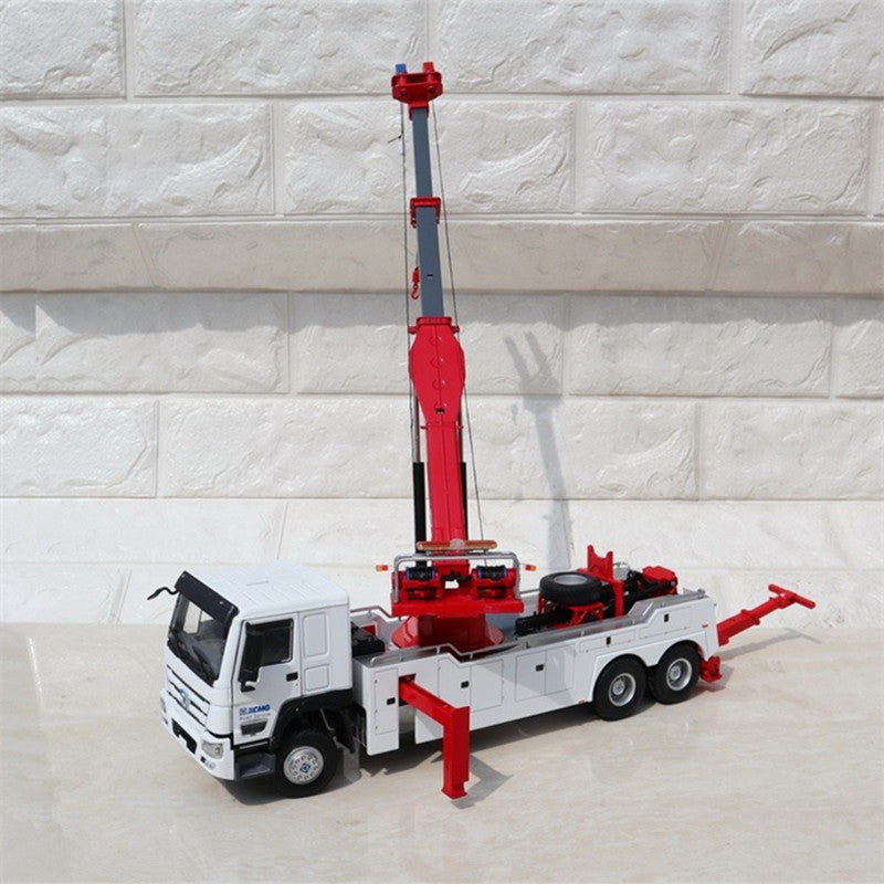 135 XCMG QZF10 Road Rescue Tow Truck Diecast Model – Alloy Crane Wrecker Collectible