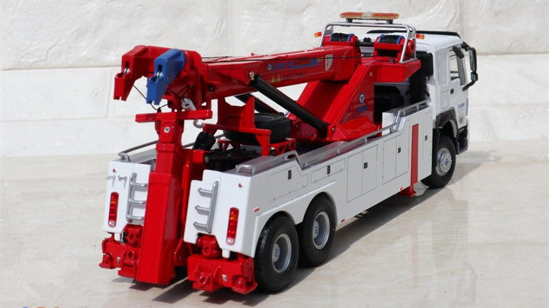 135 XCMG QZF10 Road Rescue Tow Truck Diecast Model – Alloy Crane Wrecker Collectible
