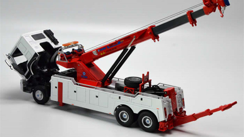 135 XCMG QZF10 Road Rescue Tow Truck Diecast Model – Alloy Crane Wrecker Collectible