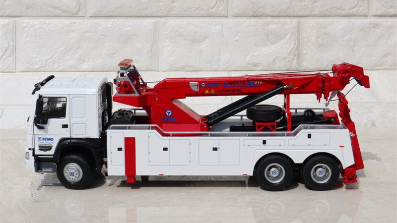 135 XCMG QZF10 Road Rescue Tow Truck Diecast Model – Alloy Crane Wrecker Collectible