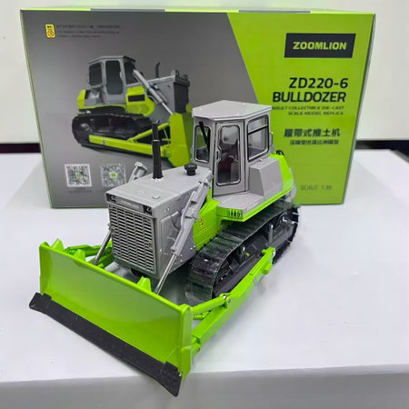High quality 1:35 ZOOMLION ZD220-6 Realistic bulldozer miniature – Alloy Heavy Equipment Replica with Movable Blade & Ripper
