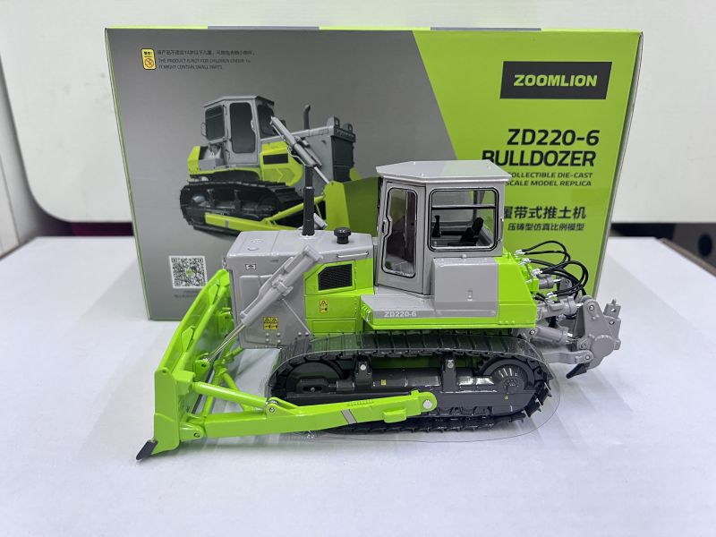 High quality 1:35 ZOOMLION ZD220-6 Realistic bulldozer miniature – Alloy Heavy Equipment Replica with Movable Blade & Ripper