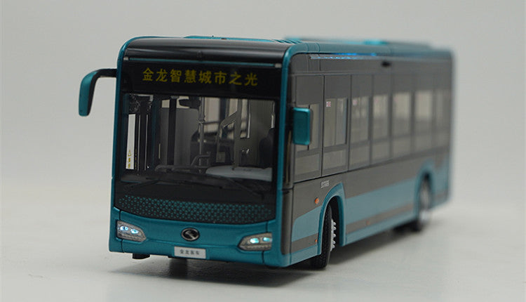1:38 Xiamen King Long Smart City Light 5G Connected  XMQ6105G collectible city bus – High Simulation Collectible Diecast Bus with Opening Doors & Light Effects