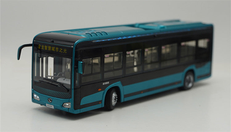 1:38 Xiamen King Long Smart City Light 5G Connected  XMQ6105G collectible city bus – High Simulation Collectible Diecast Bus with Opening Doors & Light Effects
