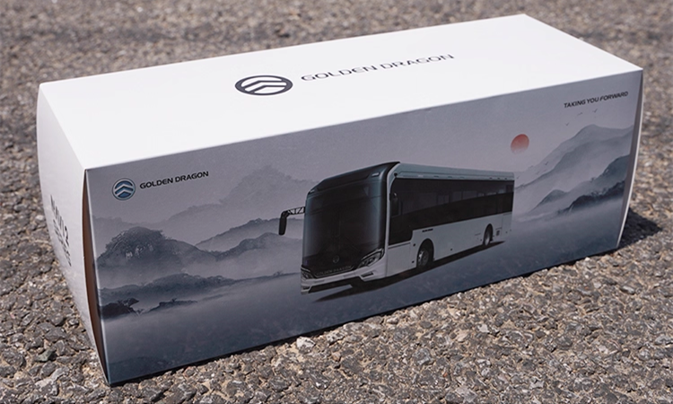 1:42 Golden Dragon NAV2 New Energy Alloy Public Transit Bus – Premium Alloy Public Transport Collectible