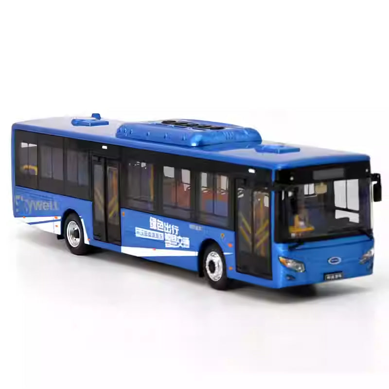 1:42 Nanjing King Long Skywell NJL6129EV (H12) electric public transport bus model – Alloy Simulation Bus Collectible Gift
