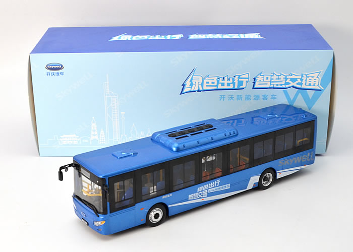 1:42 Nanjing King Long Skywell NJL6129EV (H12) electric public transport bus model – Alloy Simulation Bus Collectible Gift