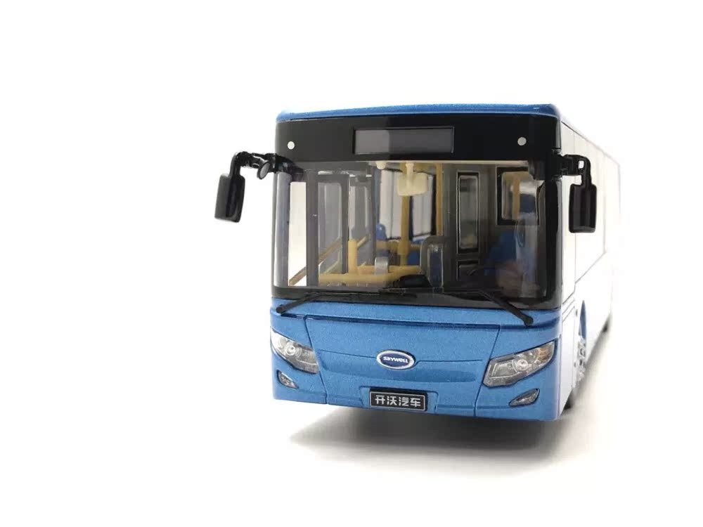 1:42 Nanjing King Long Skywell NJL6129EV (H12) electric public transport bus model – Alloy Simulation Bus Collectible Gift