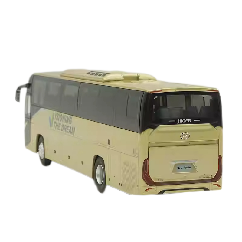 1/42 Golden Dragon Higer Tourist Bus Diecast Model Car Gold 1/42 Golden Dragon Higer Tourist Bus Diecast Model Car Gold