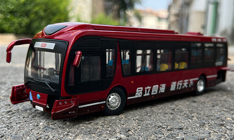 1:42 YANGTZE WG6120BEVHM Electric City Bus Model – Alloy Passenger Coach Collectible Gift