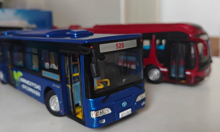 1:42 YANGTZE WG6120BEVHM Electric City Bus Model – Alloy Passenger Coach Collectible Gift