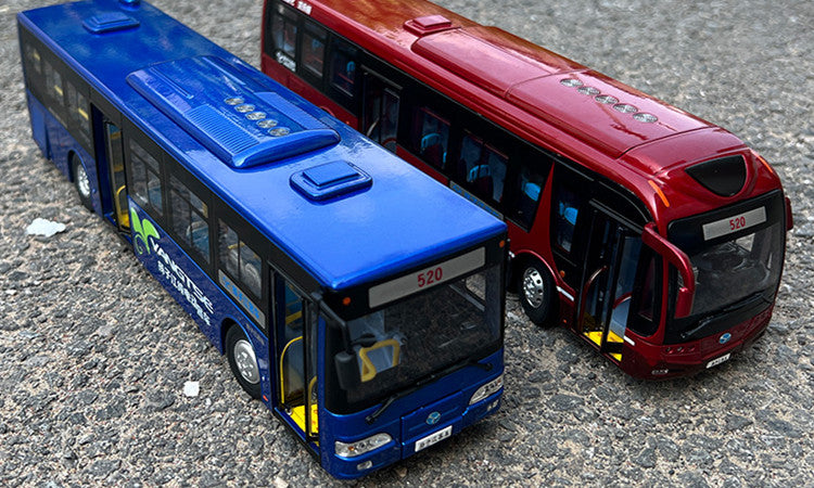 1:42 YANGTZE WG6120BEVHM Electric City Bus Model – Alloy Passenger Coach Collectible Gift
