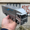 Original factory 1:43 Mitsubishi FUSO SUPERGREAT Diecast container truck model for gift