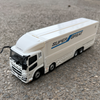 Original factory 1:43 Mitsubishi FUSO SUPERGREAT Diecast container truck model for gift