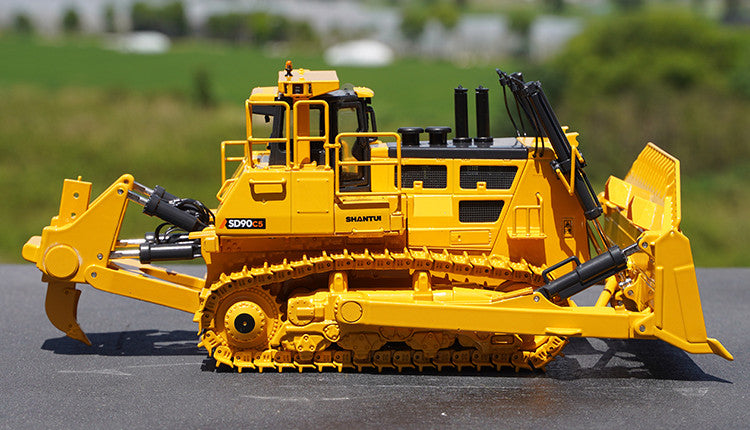 Original factory 1:43 Shantui SD90-C5 Diecast Bulldozer Model – Heavy Alloy Engineering Vehicle Replica for gift, toys
