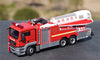 Original factory 1:50 MAN Turbojet alloy Fire truck simulation model diecast Chinese fire rescue model for gift