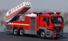 Original factory 1:50 MAN Turbojet alloy Fire truck simulation model diecast Chinese fire rescue model for gift