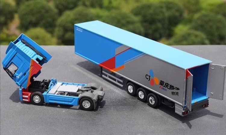 High-Fidelity 1:50 Scale Mercedes-Benz Alloy Container Truck Model for collection, gift, display