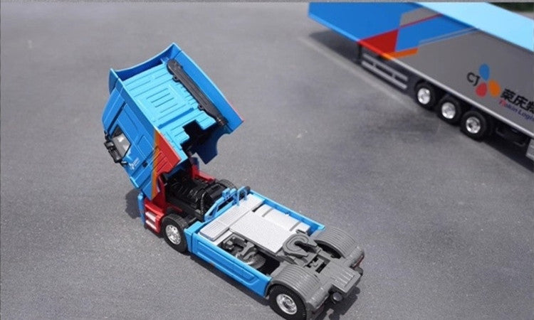 High-Fidelity 1:50 Scale Mercedes-Benz Alloy Container Truck Model for collection, gift, display