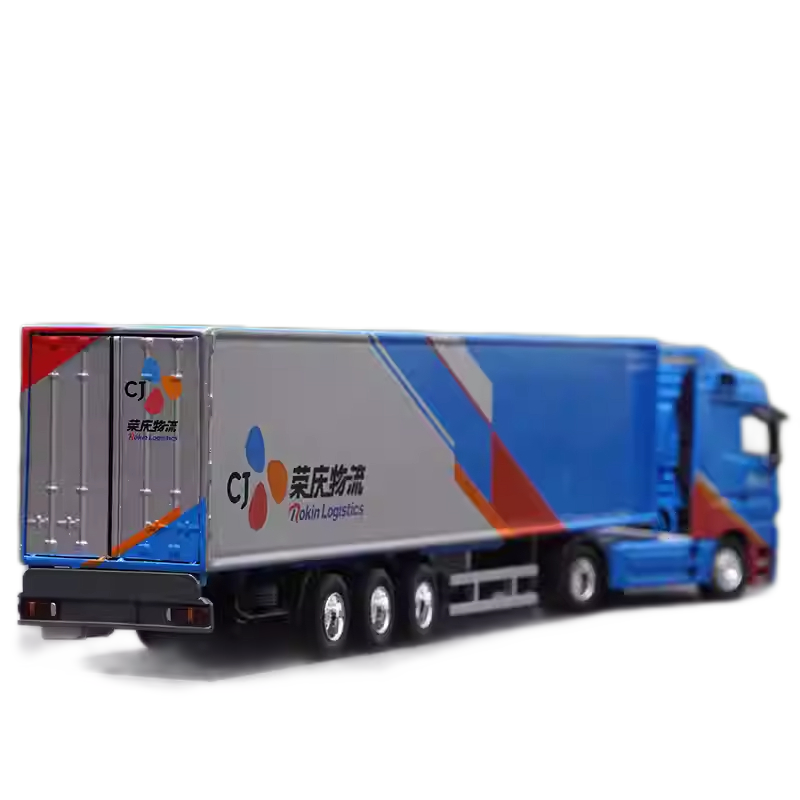 High-Fidelity 1:50 Scale Mercedes-Benz Alloy Container Truck Model for collection, gift, display