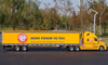 1:64 Volvo Freightliner American-Style Long Nose Container Truck | Diecast Alloy Model with Detachable Trailer