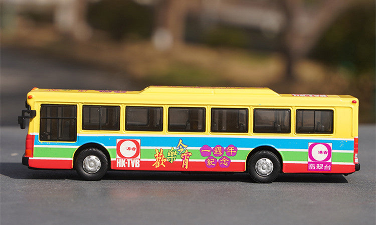 1:76 Nanjing Jinling Double Decker Diecast Bus Model – Limited Collector Edition Imitation Alloy Bus Model Toys for Collection, Display