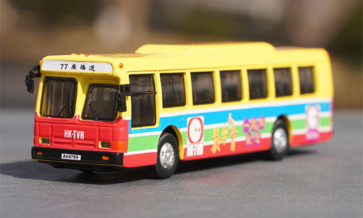 1:76 Nanjing Jinling Double Decker Diecast Bus Model – Limited Collector Edition Imitation Alloy Bus Model Toys for Collection, Display