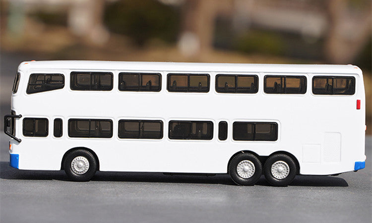 1:76 Nanjing Jinling Double Decker Diecast Bus Model – Limited Collector Edition Imitation Alloy Bus Model Toys for Collection, Display