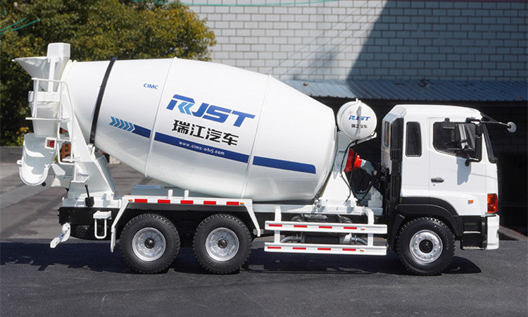 1:24 CIMC RuiJiang Concrete Mixer Truck Model – Realistic Alloy Construction Vehicle for Collection & Gifting