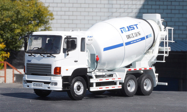 1:24 CIMC RuiJiang Concrete Mixer Truck Model – Realistic Alloy Construction Vehicle for Collection & Gifting