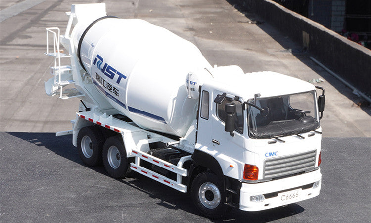 1:24 CIMC RuiJiang Concrete Mixer Truck Model – Realistic Alloy Construction Vehicle for Collection & Gifting