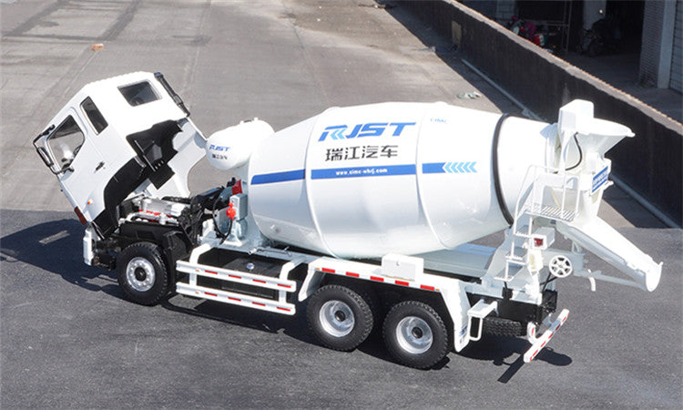 1:24 CIMC RuiJiang Concrete Mixer Truck Model – Realistic Alloy Construction Vehicle for Collection & Gifting