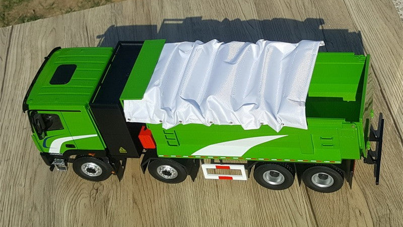 Original factory 1:24 Foton Auman Zhilan New Energy Alloy Dump Truck Model for gifts, collection, display