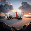 Original factory 1:24 SANY 8*4 alloy concrete mixer truck model diecast Cement tank mixing truck model for gift