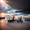 Original factory 1:24 SANY 8*4 alloy concrete mixer truck model diecast Cement tank mixing truck model for gift