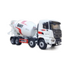 Original factory 1:24 SANY 8*4 alloy concrete mixer truck model diecast Cement tank mixing truck model for gift