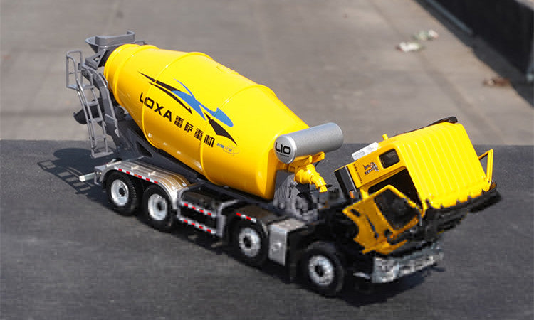 Collectiable 1:35 Foton star Xing xing diecast stirring truck model, LOXA 8*4 alloy cement mixer truck for gift
