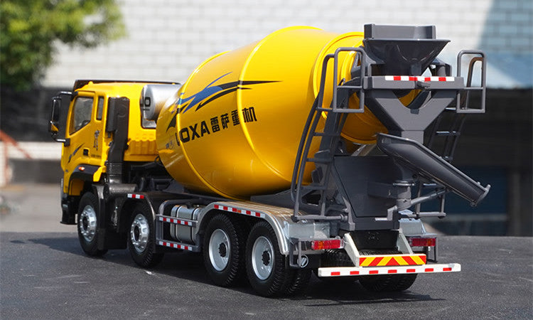 Collectiable 1:35 Foton star Xing xing diecast stirring truck model, LOXA 8*4 alloy cement mixer truck for gift
