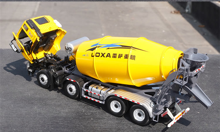 Collectiable 1:35 Foton star Xing xing diecast stirring truck model, LOXA 8*4 alloy cement mixer truck for gift
