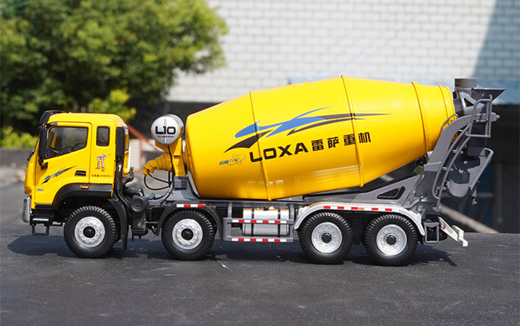 Collectiable 1:35 Foton star Xing xing diecast stirring truck model, LOXA 8*4 alloy cement mixer truck for gift